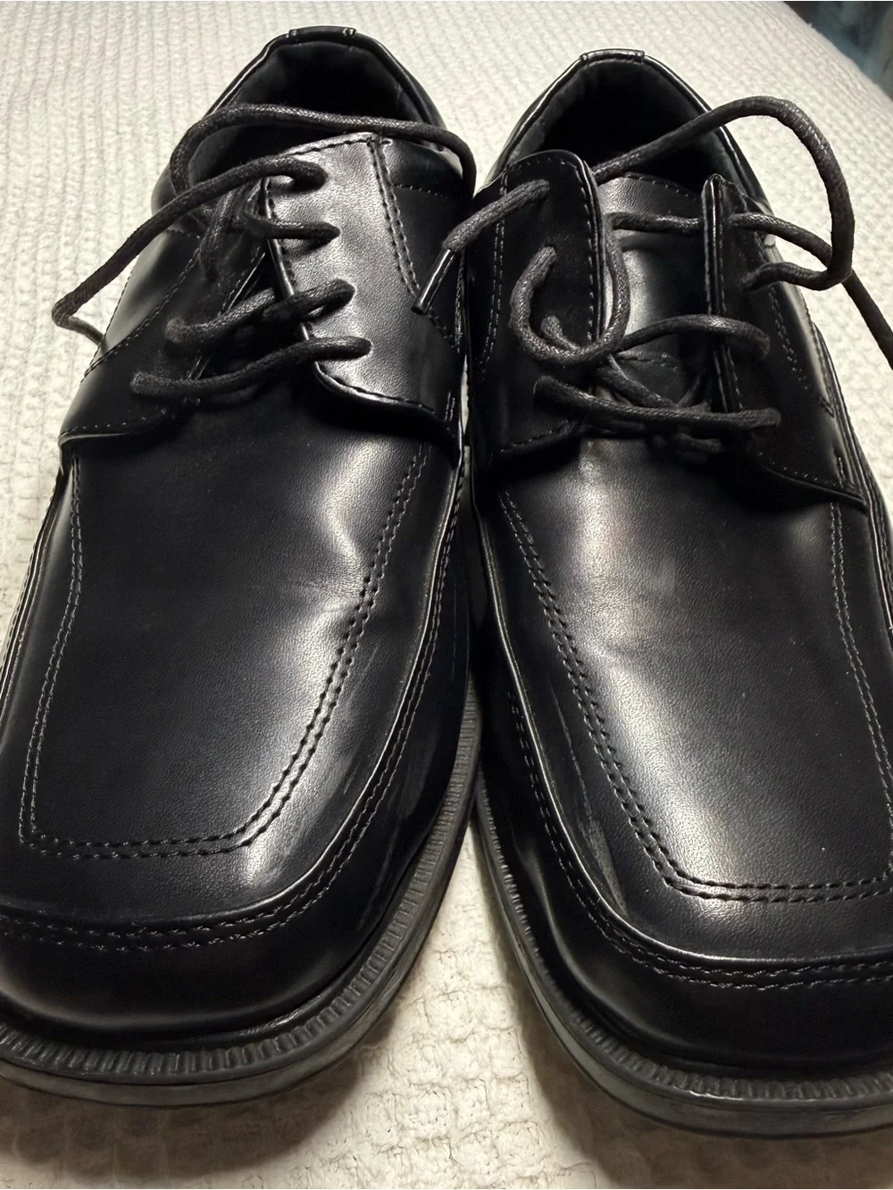 Dexter Comfort  Black Leather Lace-Up Shoes